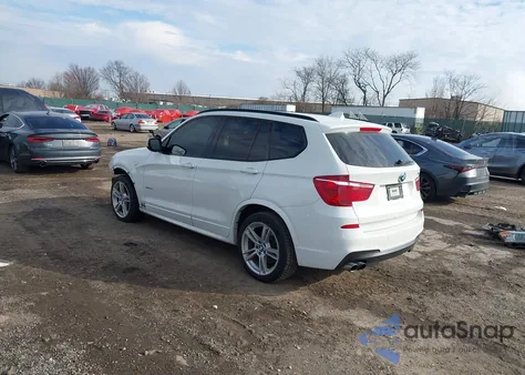 2014 BMW X3 xDrive35I z USA, uszkodzony, nr VIN 5UXWX7C56E0E80639